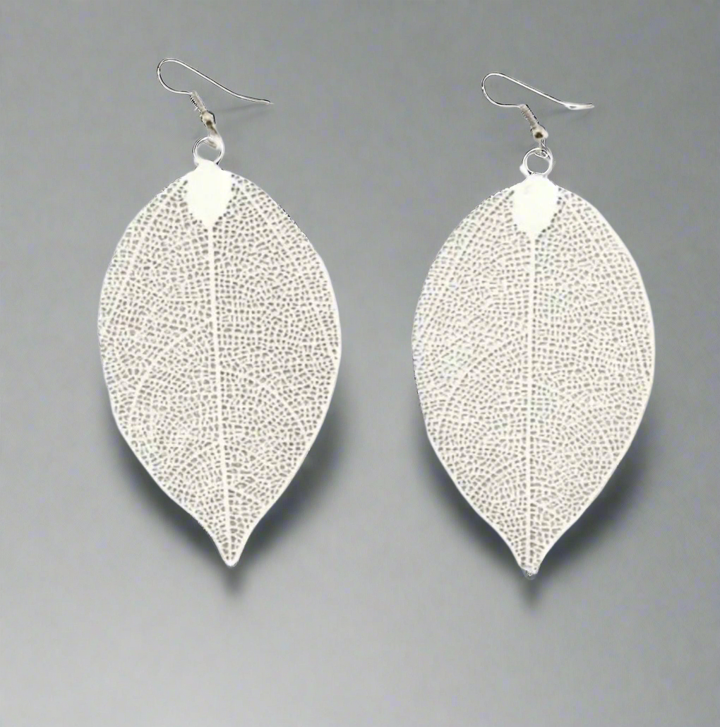Leaf Silver Earrings
