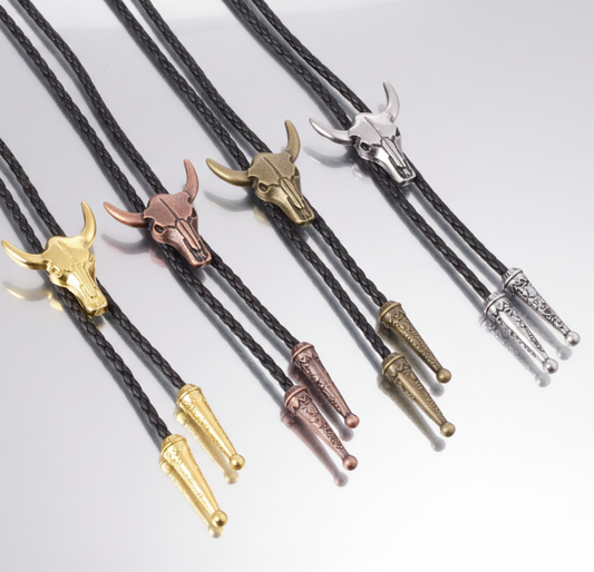 Western Skull Bolo Necktie