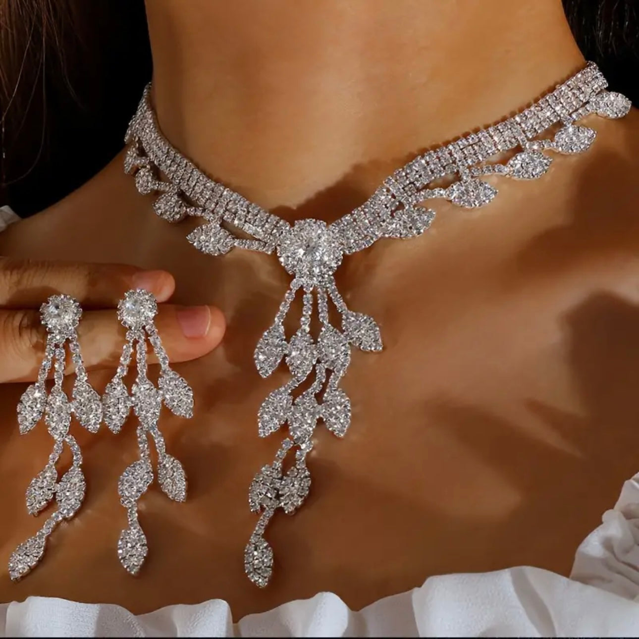 Leaf Tassels Jewelry Set