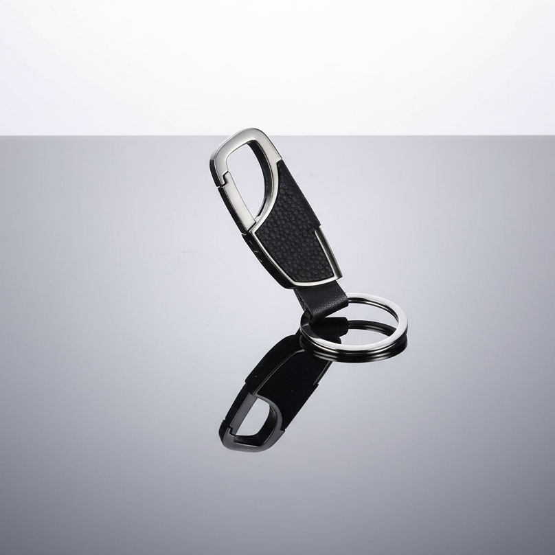 Black Keychain With Clip