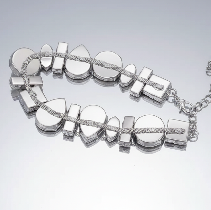 Geometric Glam Choker Necklace