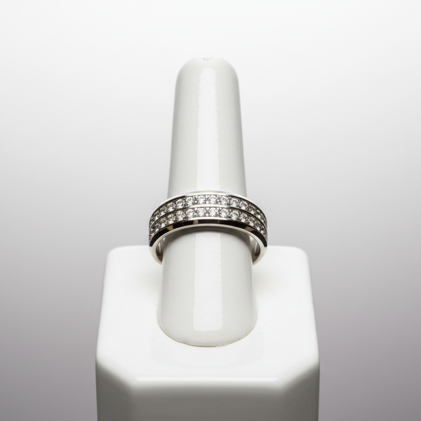 Double Row Rhinestone Band