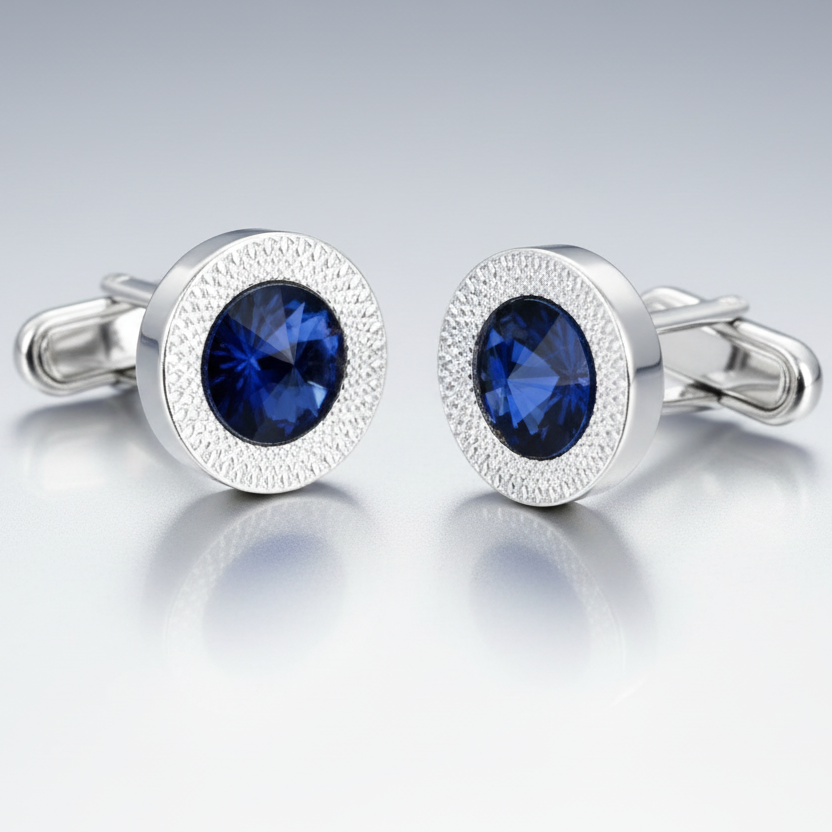 Colorful Rhinestone Cufflinks