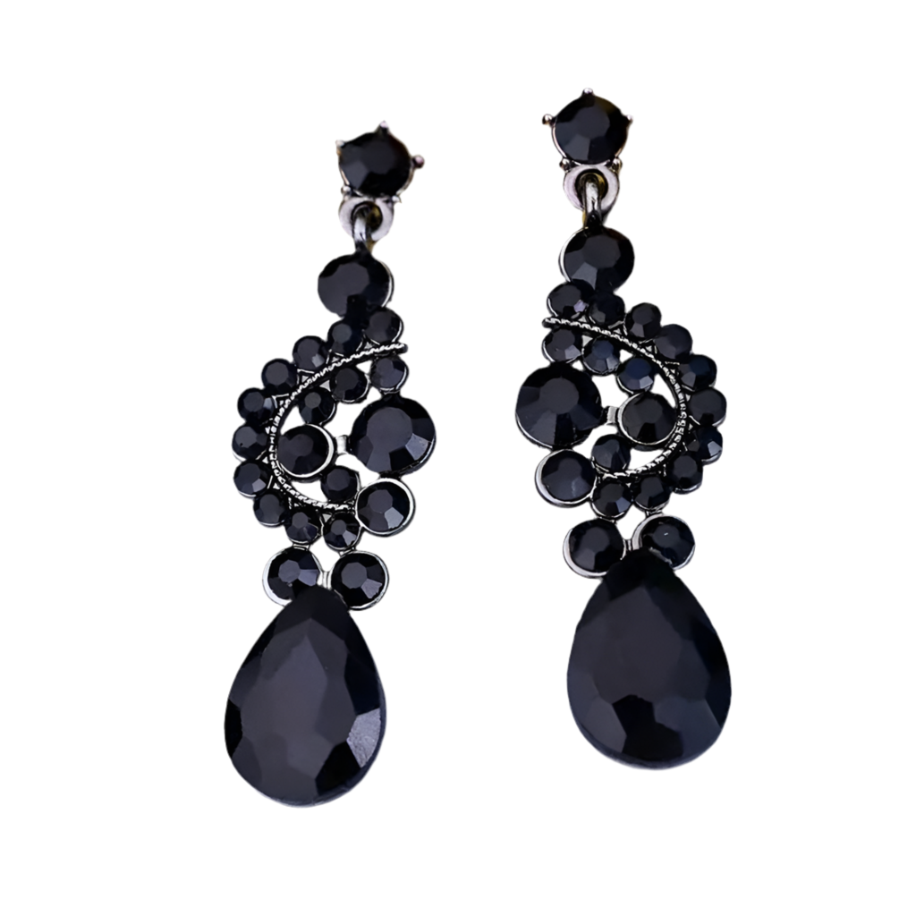 Black Crown Jewelry Set