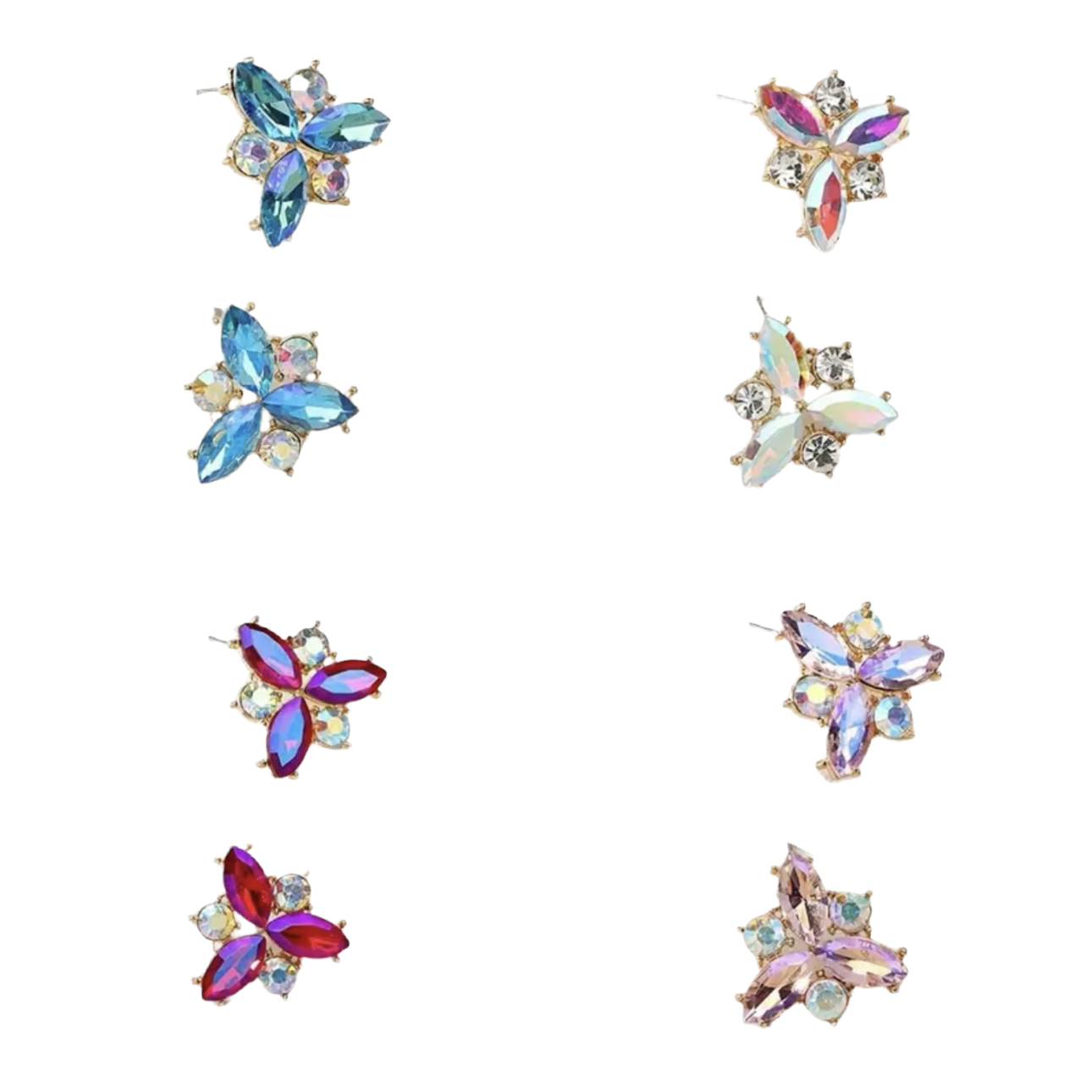 Iridescent Petals Earrings