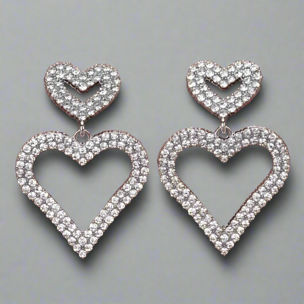 Heart Sparkling Earrings