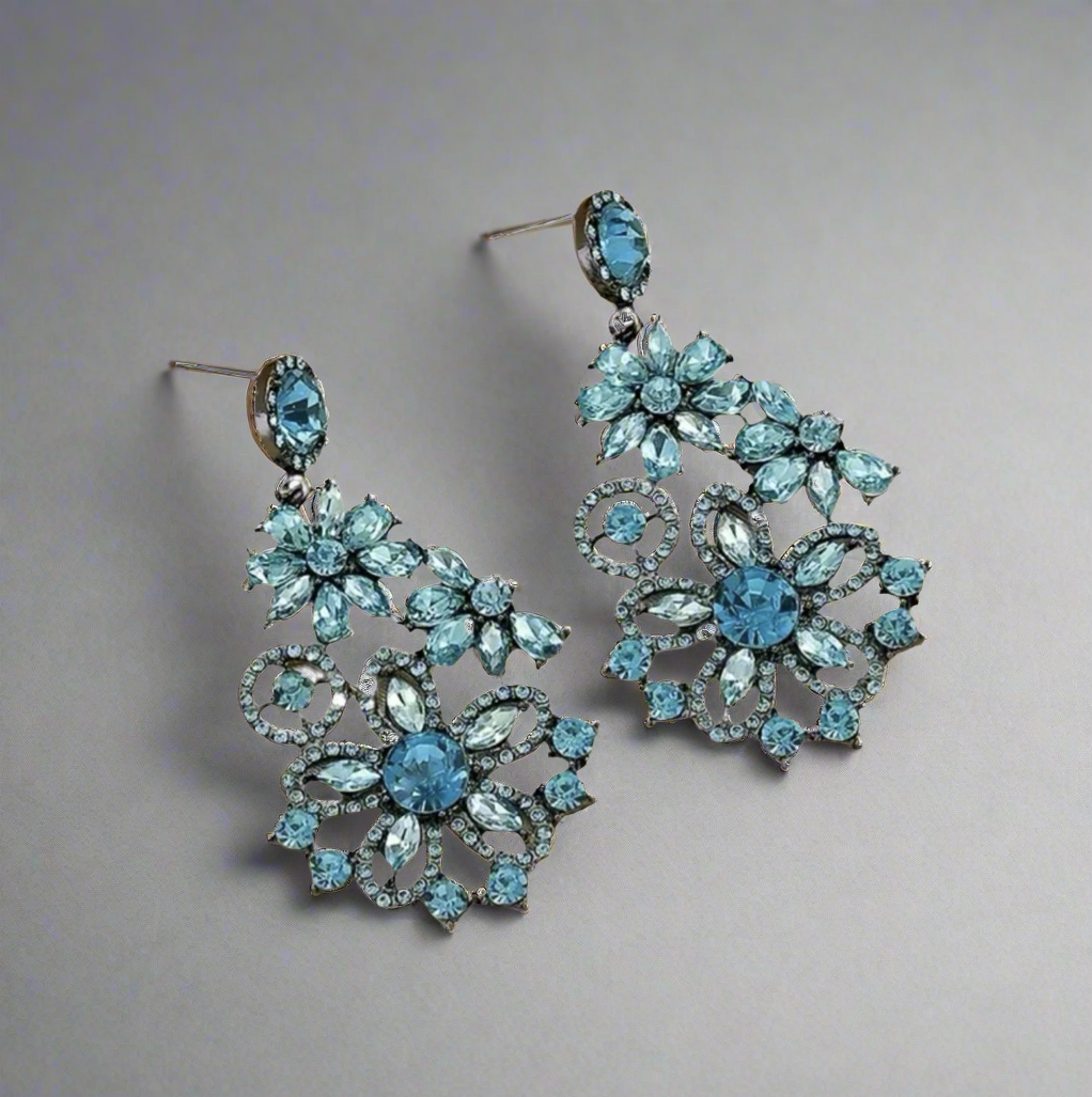 Vintage Vibe Blue Earrings