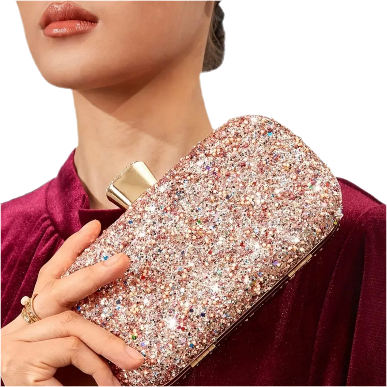 Multicolor Rhinestone Evening Bag