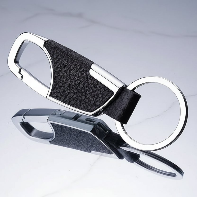 Black Keychain With Clip