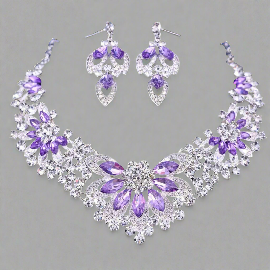 Intricate Floral Jewelry Set