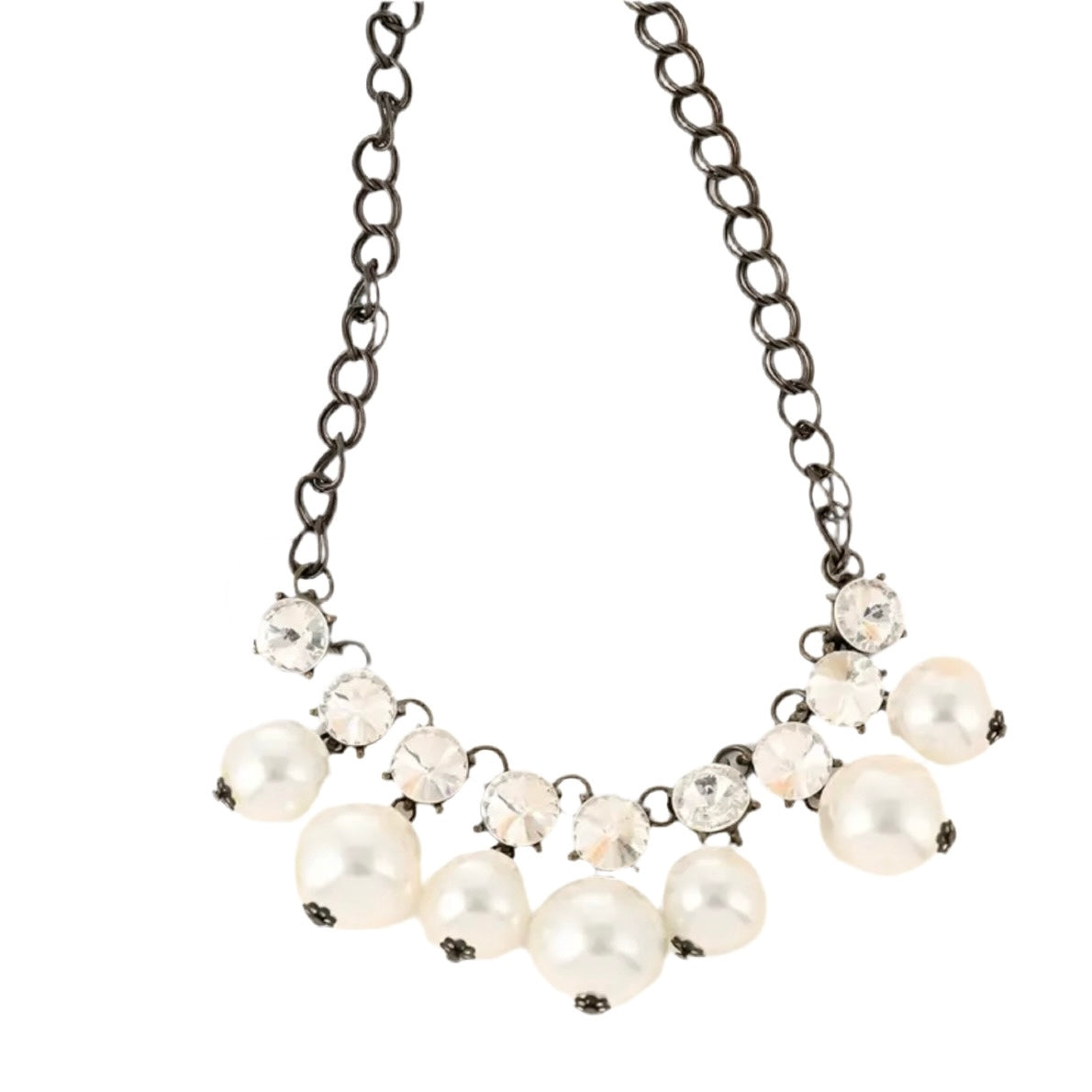 Pearl Rhinestone Necklace