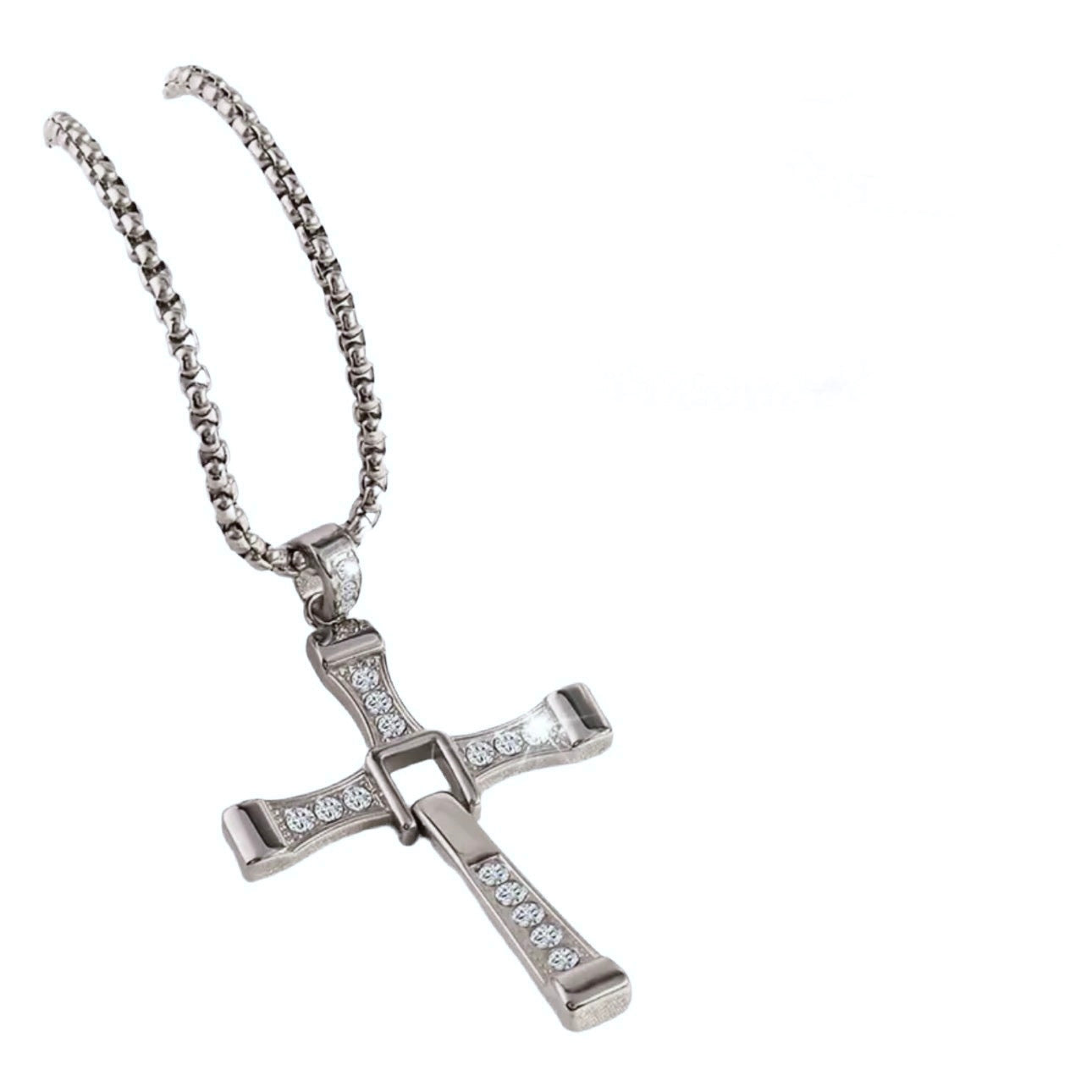 Rhinestone Cross Necklace