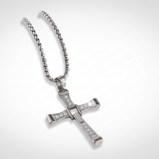 Rhinestone Cross Necklace