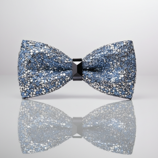 Blue Sky Rhinestone Bow Tie