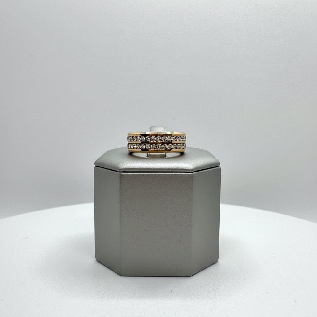 Double Row Rhinestone Band
