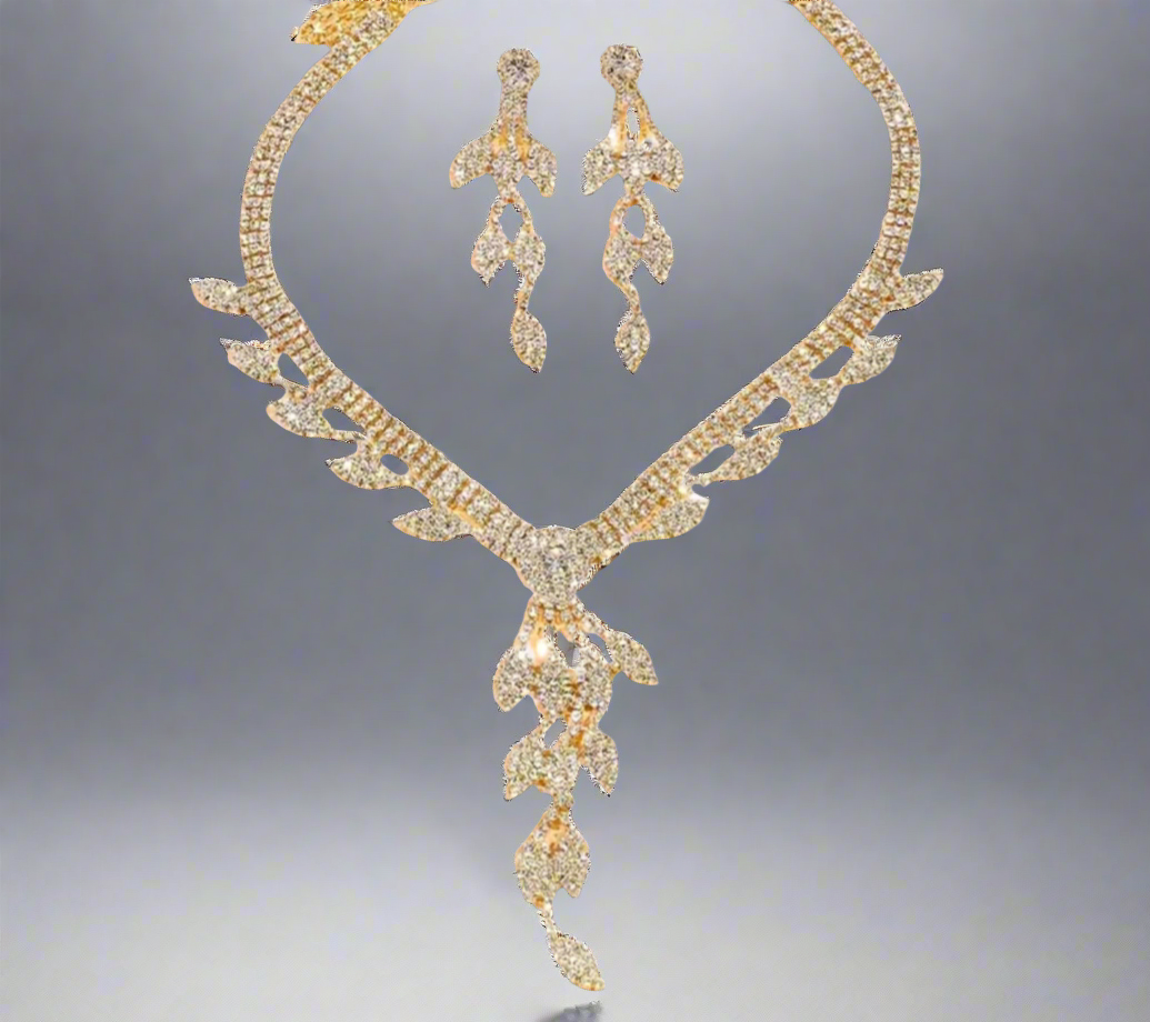 Leaf Tassels Jewelry Set