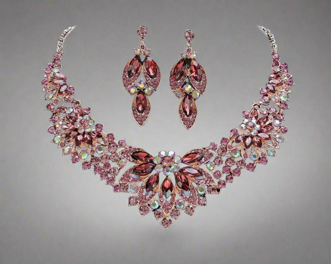 Intricate Floral Jewelry Set