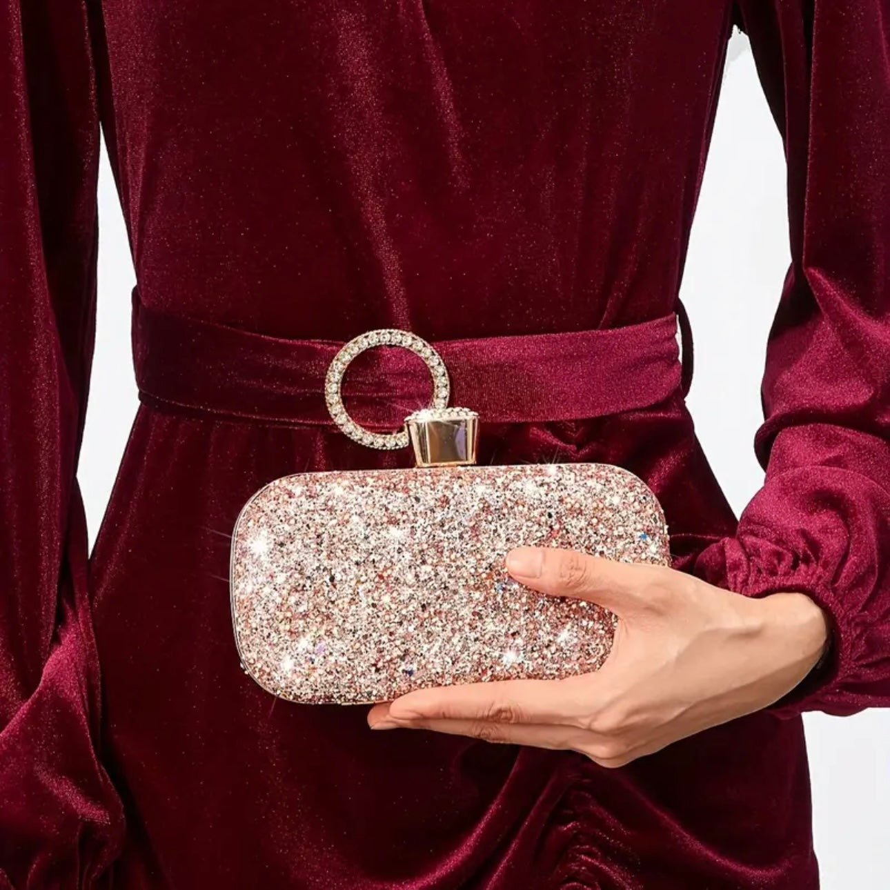 Multicolor Rhinestone Evening Bag