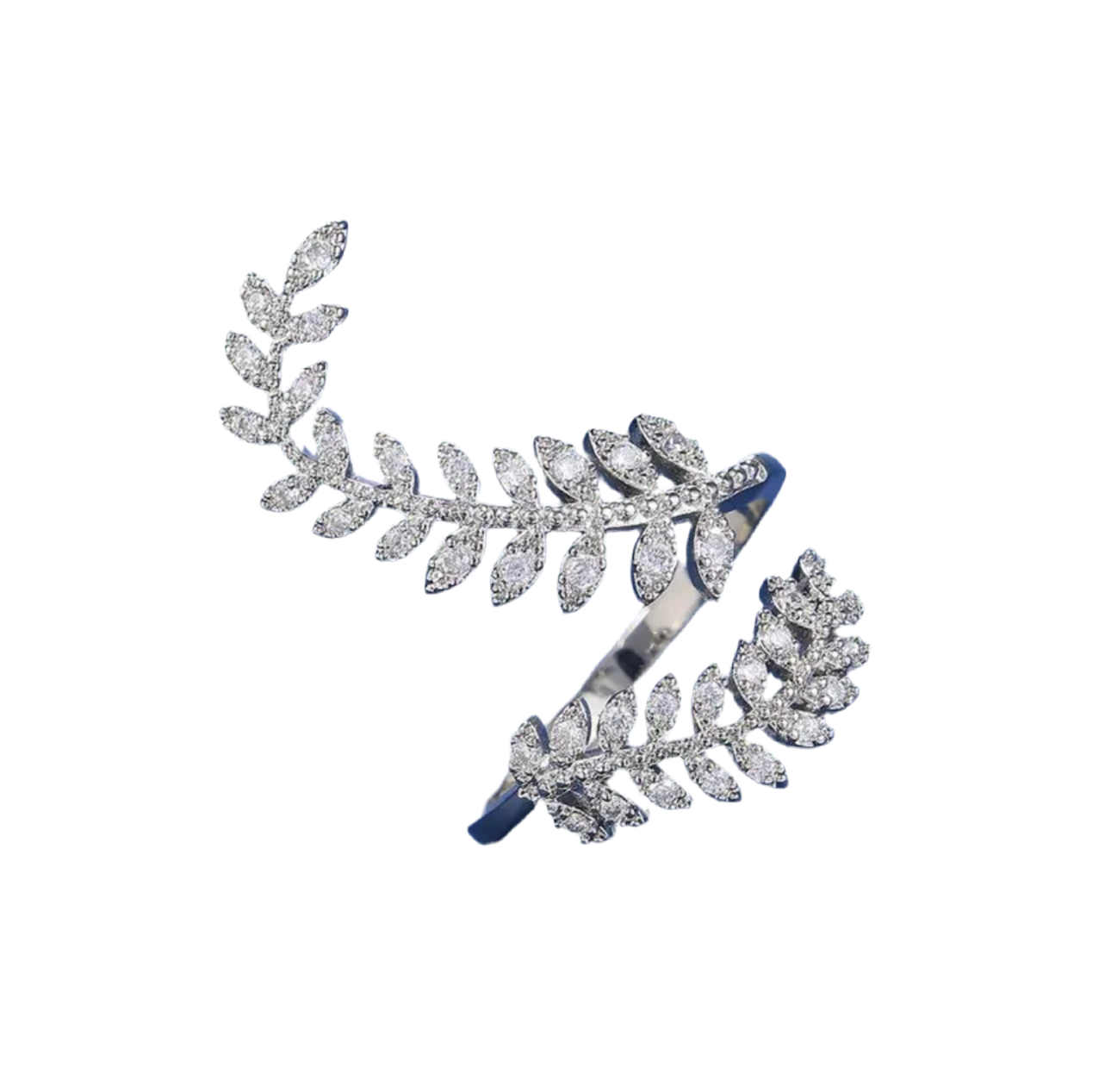 Leaf All-Fit Ring in Silver