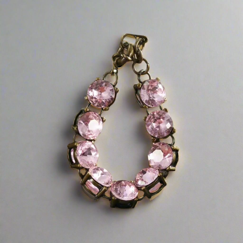 Pink Rhinestones Bracelet