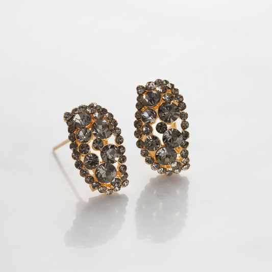 Black Huggie Earrings