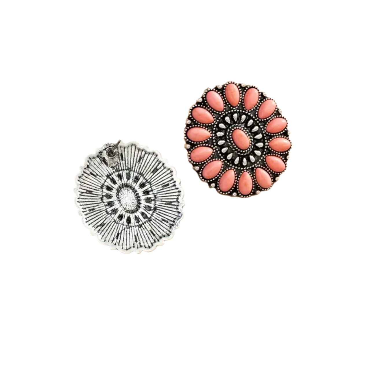 Coral Turquoise Earrings