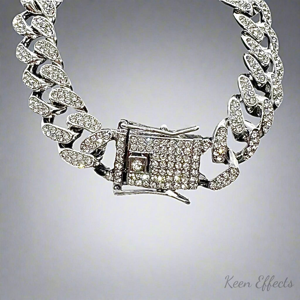 Silver Cuban Chain Bracelet