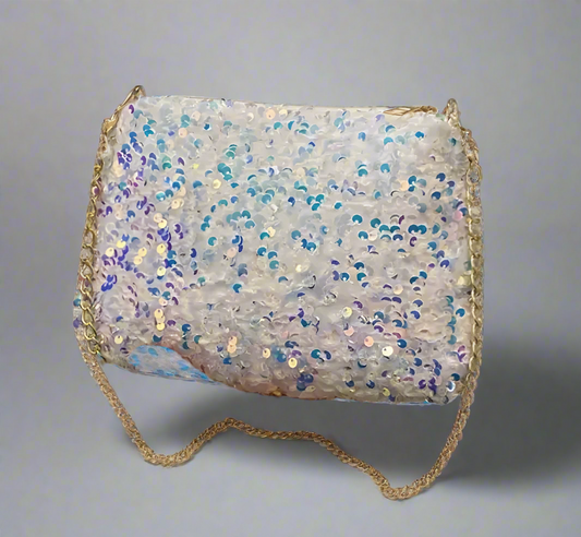 Iridescent Sequin Handbag