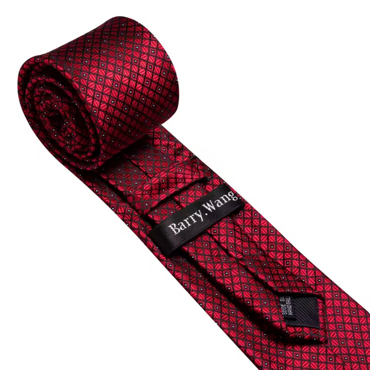 Red Black Dot Necktie Set