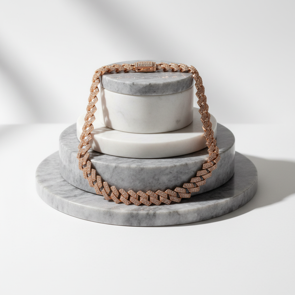 Champagne Cuban Chain Necklace