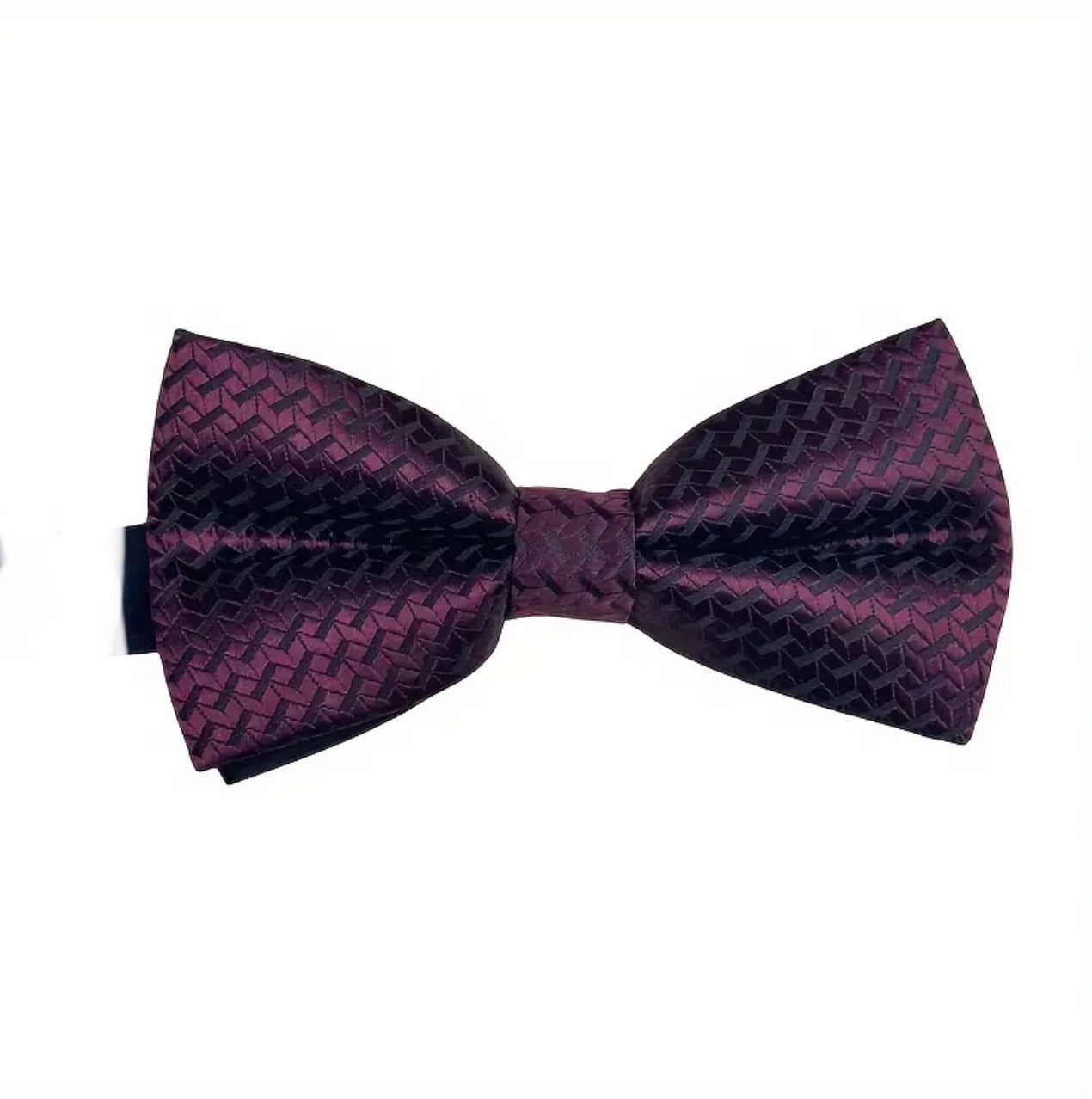 Burgundy Jacquard Bowtie