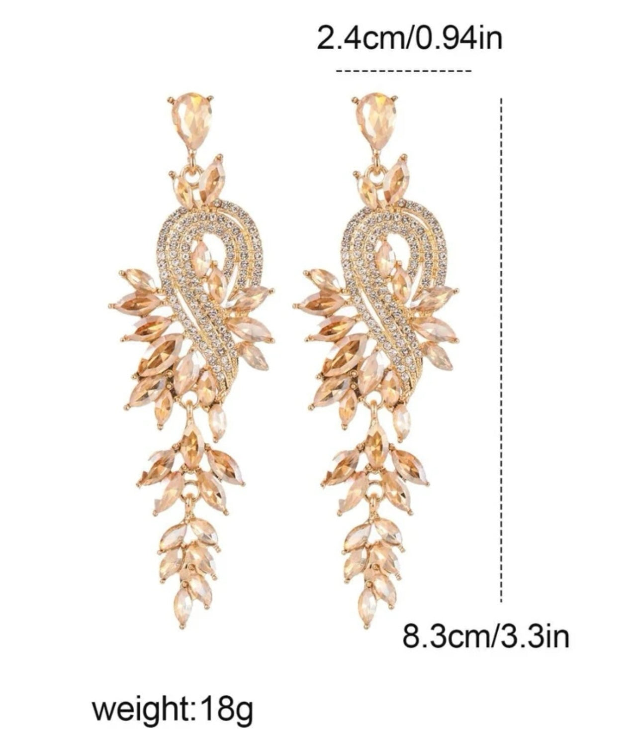 Pendant Gold Earrings