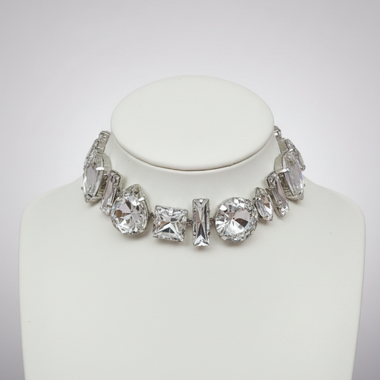 Geometric Glam Choker Necklace