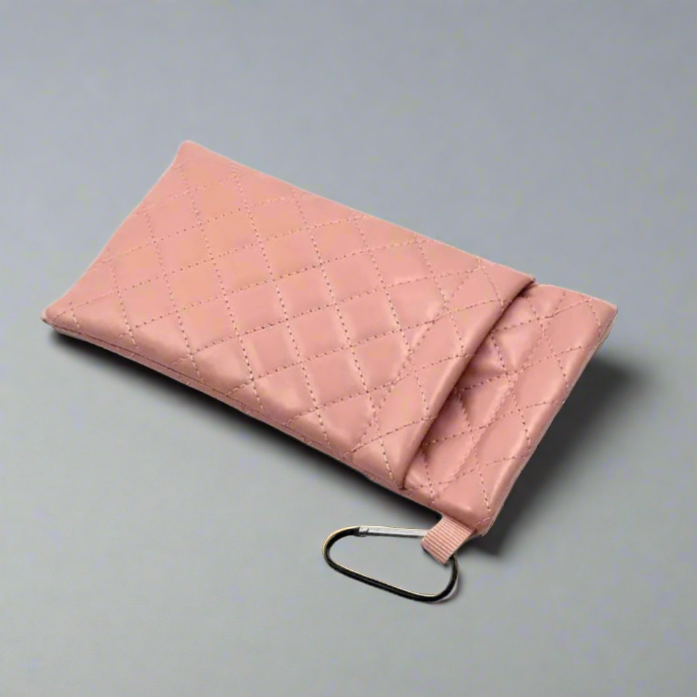 Double Eyeglasses Case Pink