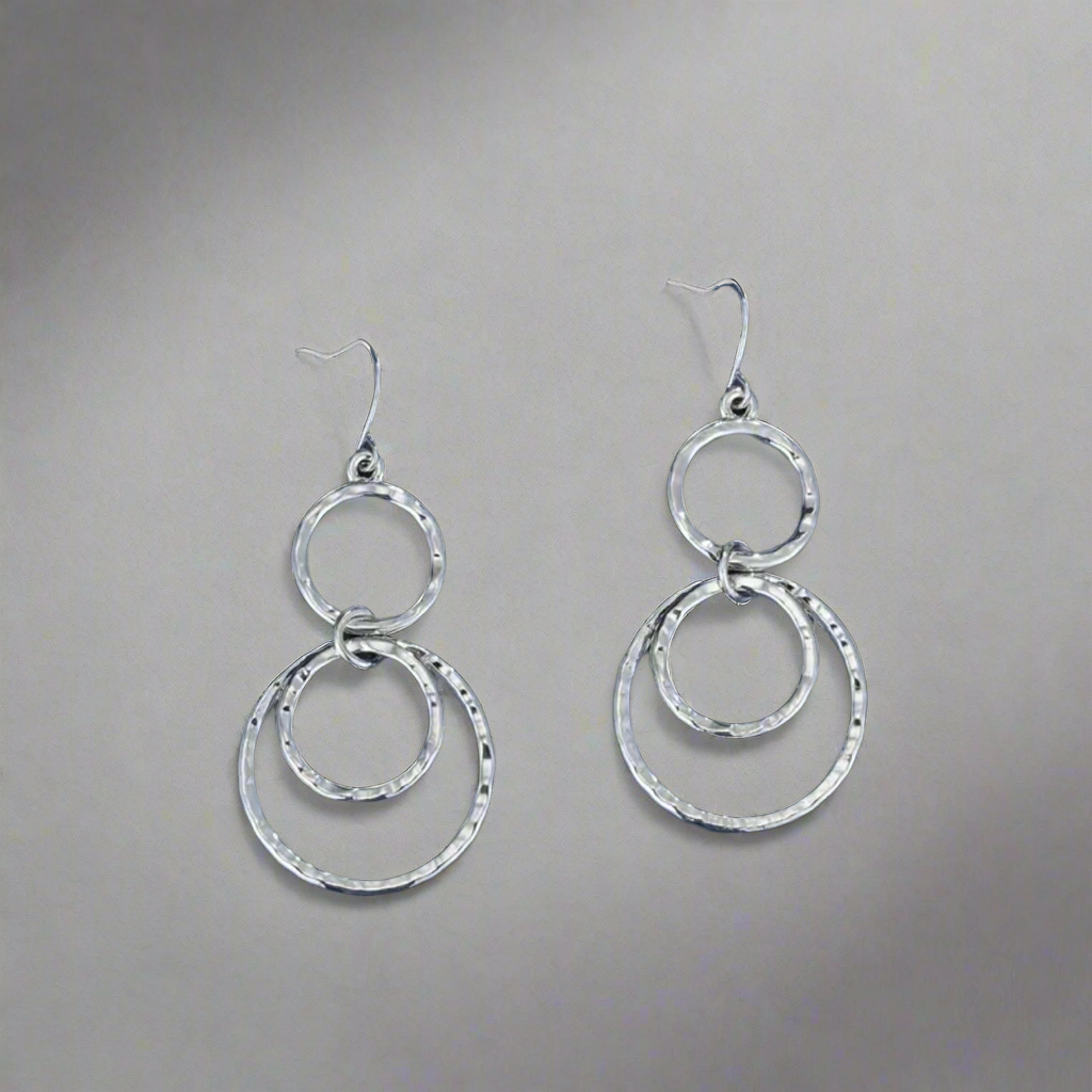 Silver Circle Earrings