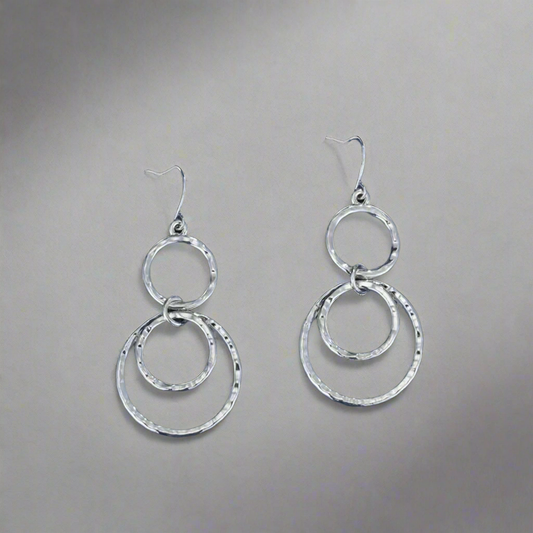 Silver Circle Earrings