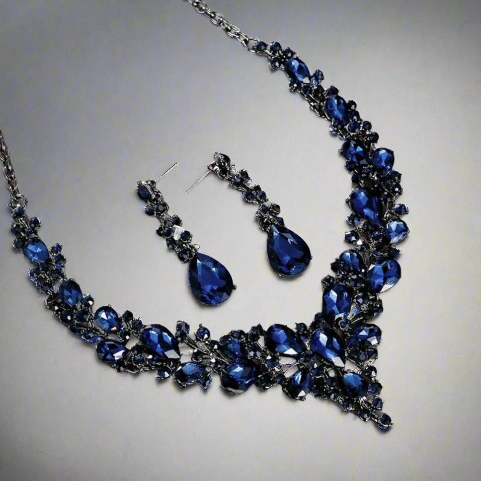 Glass Droplets Jewelry Set