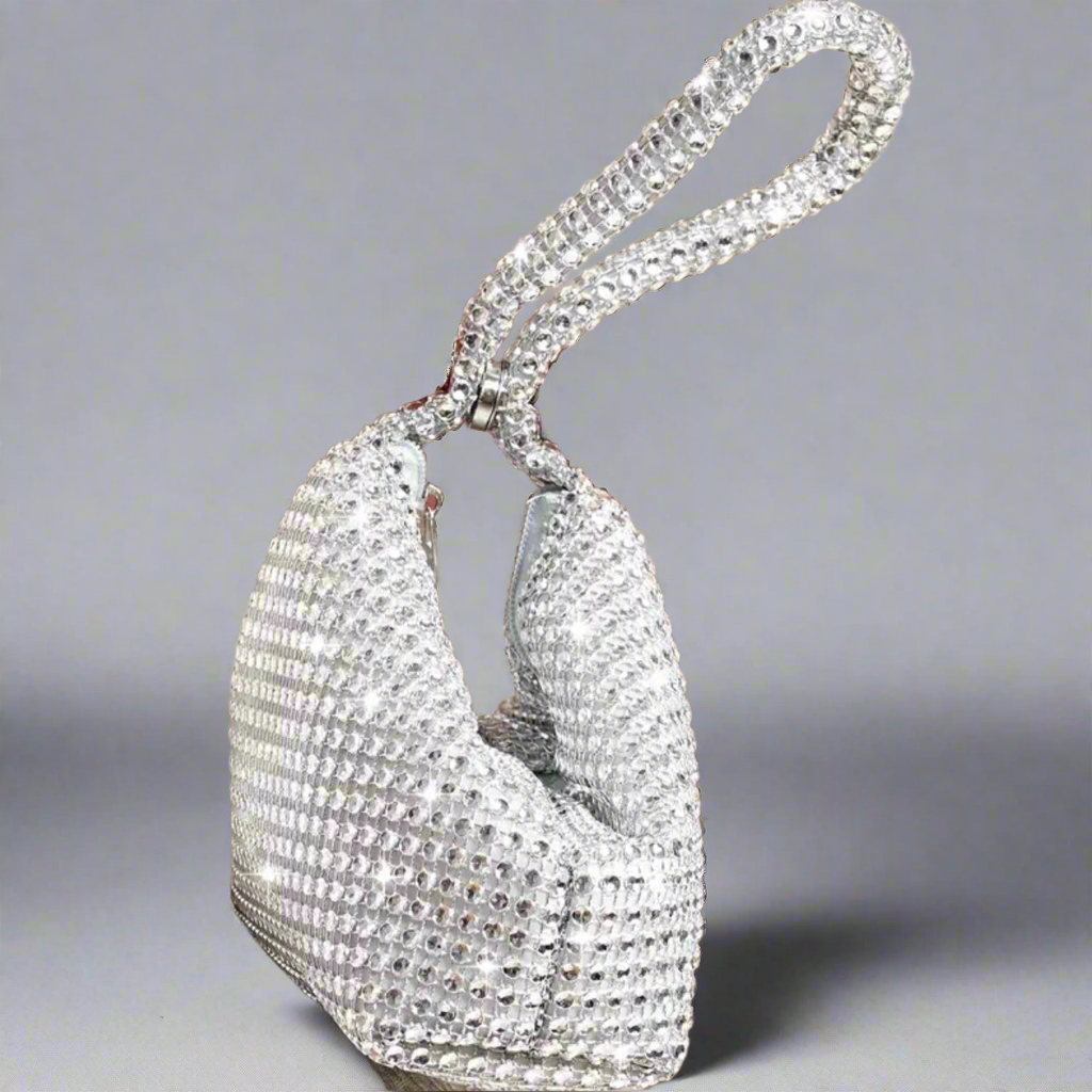 Gold Rhinestone Evening Bag