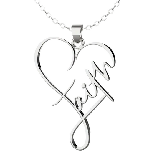 Faith Heart Necklace