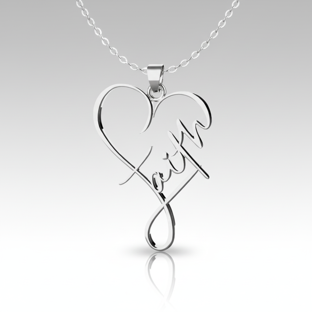 Faith Heart Necklace