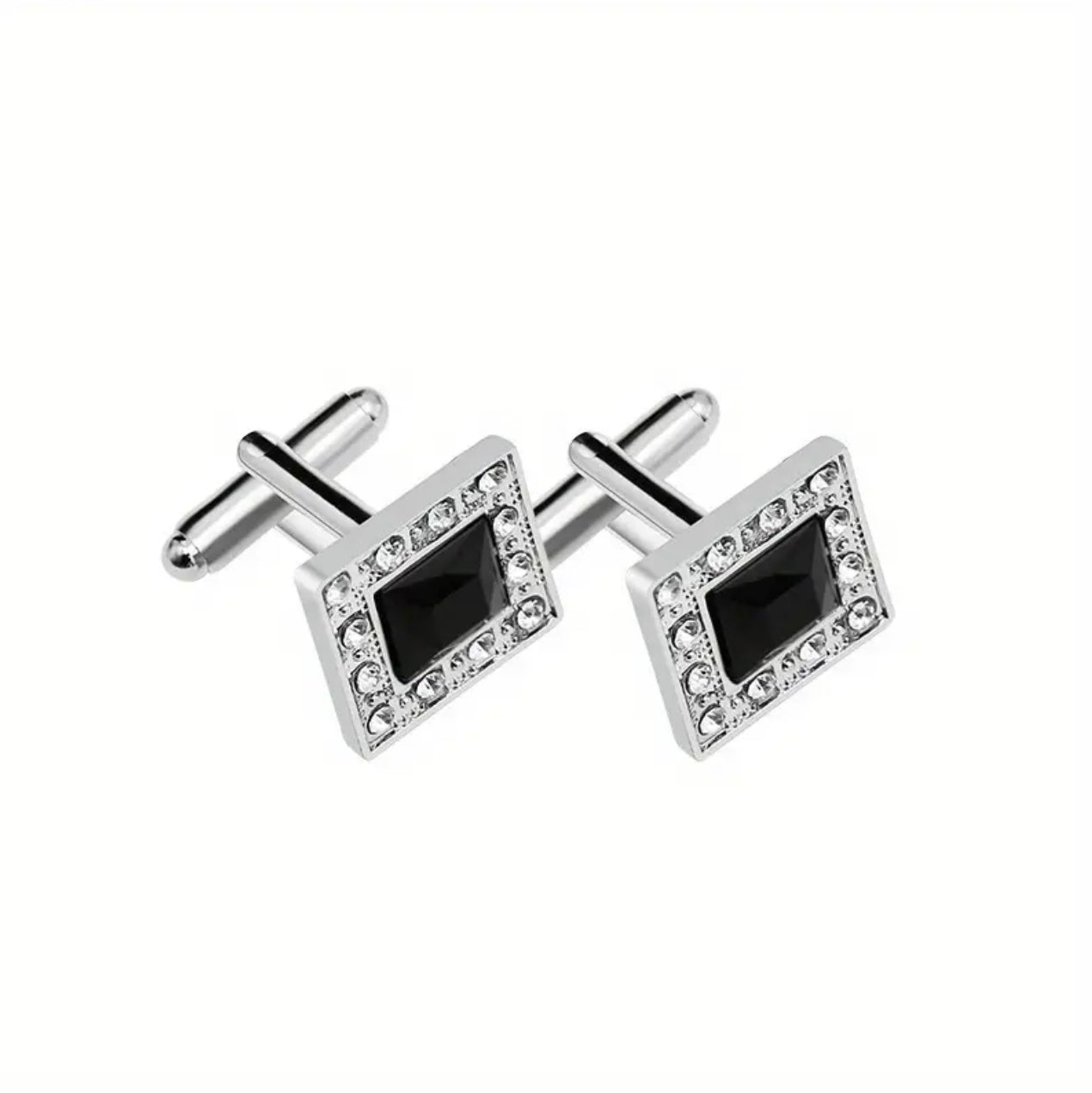 Black Silver Cufflinks