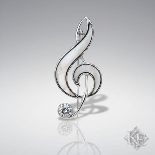 Treble Clef Music Note Lapel Pin/Brooch