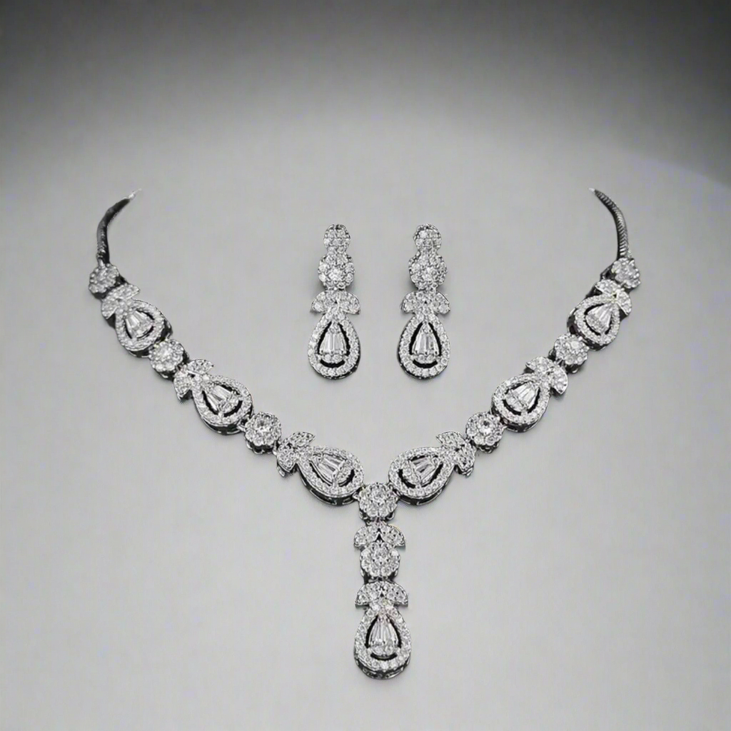 Zirconia Silver Jewelry Set