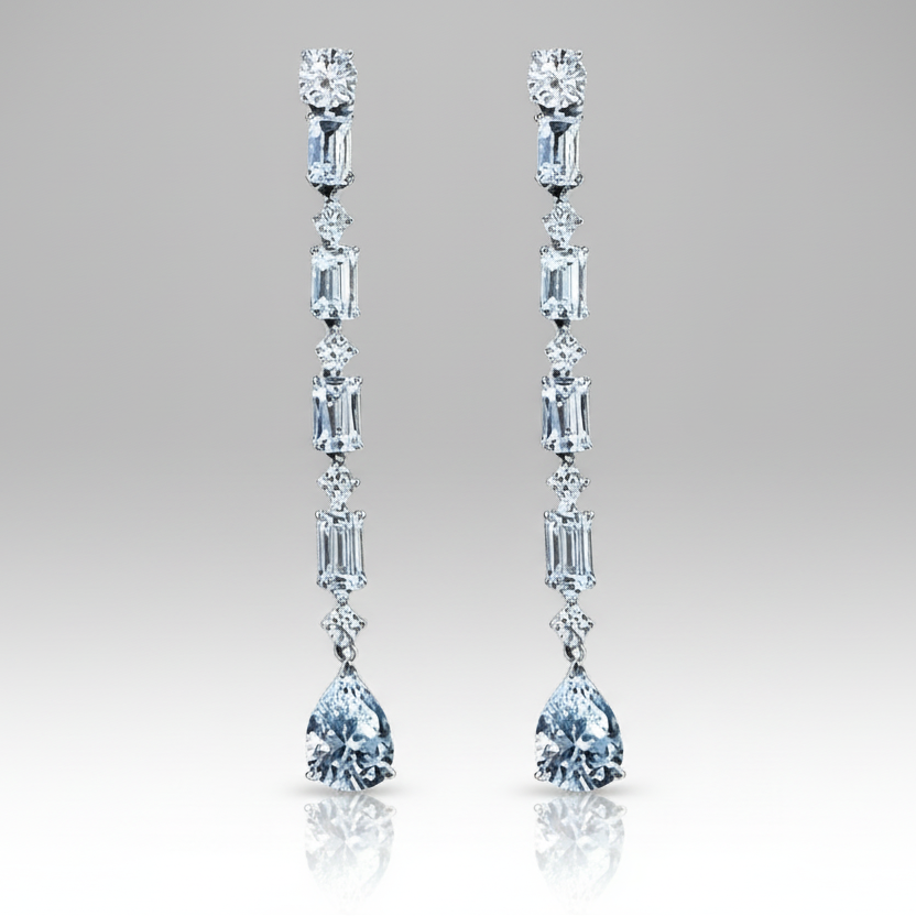 Geometric Water Drop Earrings