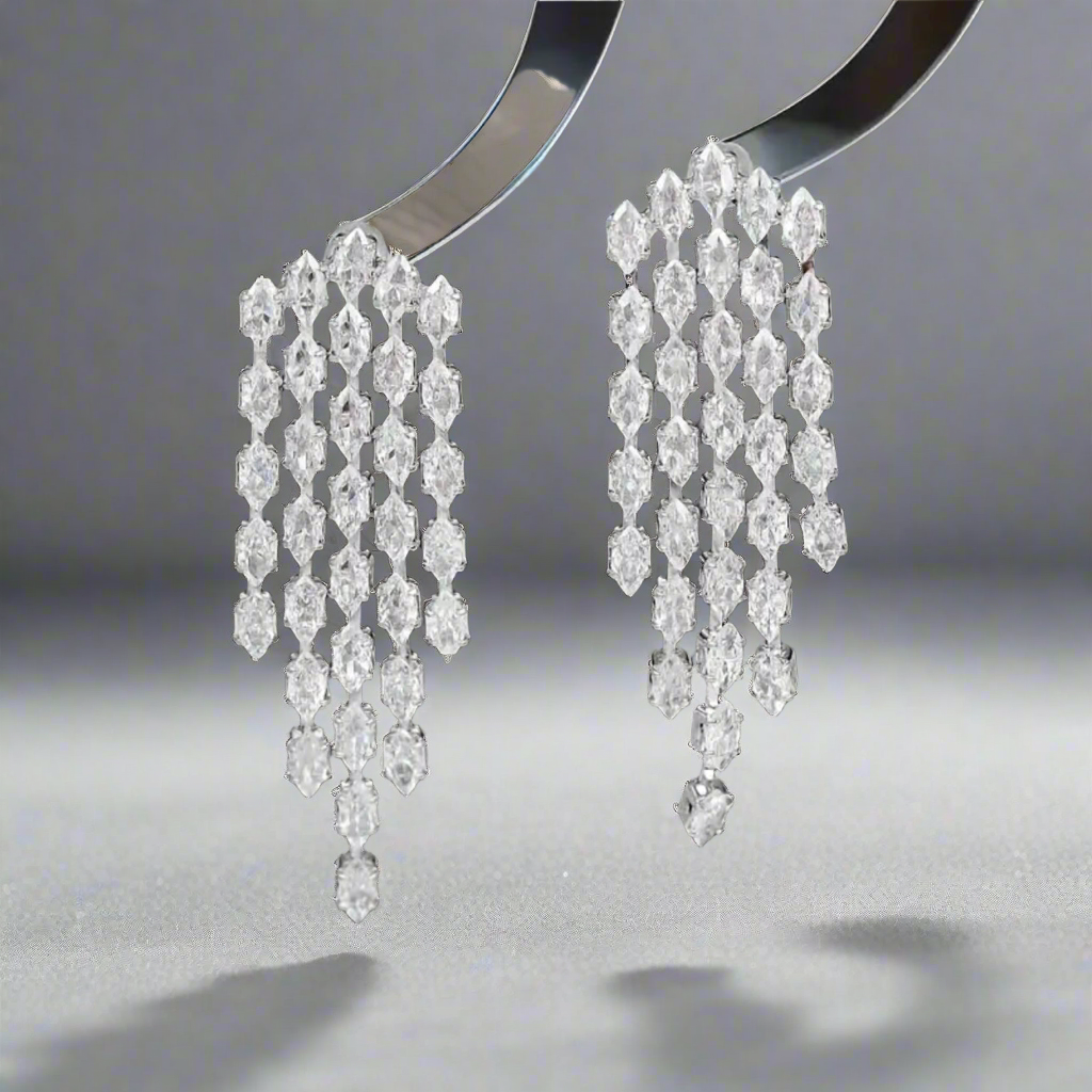 Water Drop Tassel Earrings