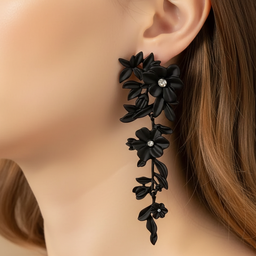 Artistic Floral Earrings