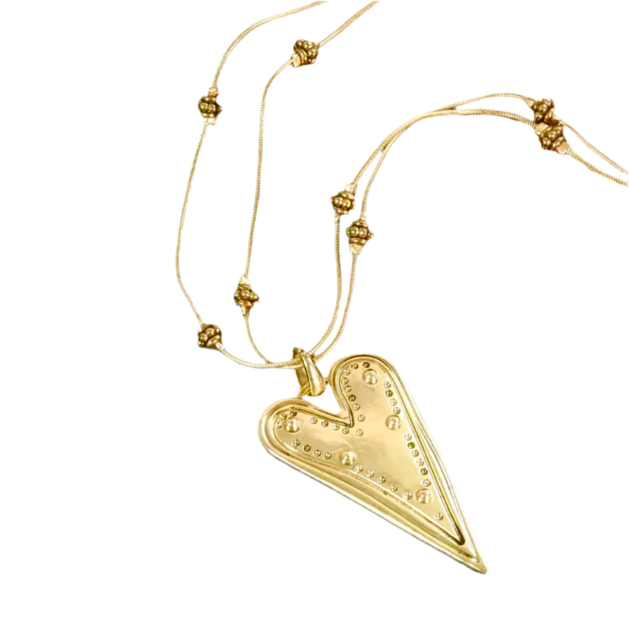 Boho Vintage Vibes Heart Necklace