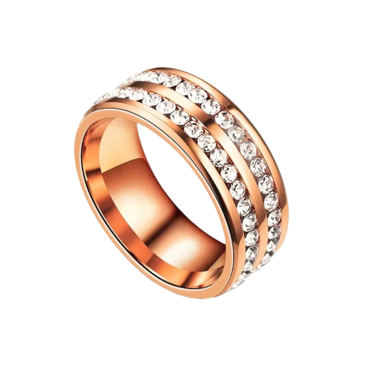 Double Row Rhinestone Band