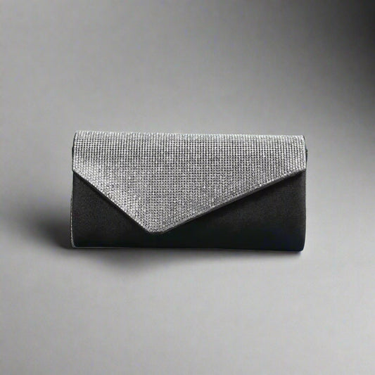 Sparkly Rhinestone Black Clutch