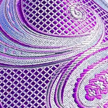 Purple Pastel Paisley Necktie Set